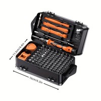 Juego de Destornilladores Multifuncionales Manuales 115 en 1 con Estuche Rígido para Reparación de Teléfonos Móviles, Desmontaje Manual OEM