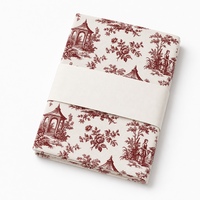 Serviette de table en tissu jacquard, imprimé Toile de Jouy, motif jardin pastoral, coton et lin, carrée, pour la décoration de table