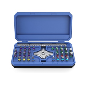 Jeu de tournevis à cliquet 34 en 1, kit de tournevis avec poignée détachable, outil de réparation portable pour l'électronique, les meubles, les vélos - Product Image 1