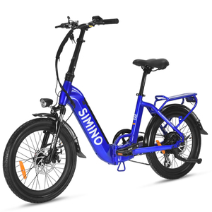 Vélo Électrique Pliant Urbain pour Femme, Cadre en Aluminium, Pneus Larges, Moteur Arrière Brushless 250W, Batterie Lithium, 20 Pouces - Product Image 2