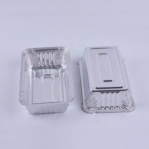 Conteneur en <span class=keywords><strong>aluminium</strong></span> de qualité <span class=keywords><strong>alimentaire</strong></span> / Boîte à lunch à emporter / Plateau avec couvercle en carton ou transparent - Product Image 6