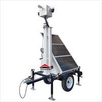 Trailer CCTV Tenaga Surya Kecil, Kamera CCTV Mini Tenaga Surya untuk Keamanan Luar Ruangan