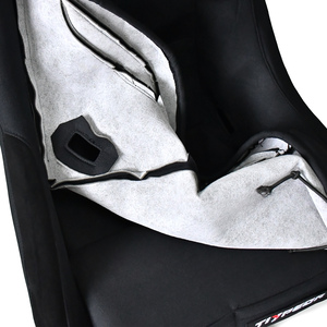 Coprisedile da Corsa in Pelle Scamosciata Nera TIYPEOR - Product Image 5