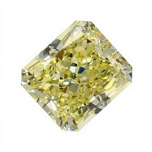 Gioielli Leyloon con Diamante Naturale Certificato Taglio Radiant 1,52ct Giallo Fancy VVS2 per Creazione di Gioielli - Product Image 1