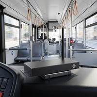 MJK MJK-3288 GPS 4G Système d'information pour passagers de bus portable Boîtier de diffusion d'annonces d'arrêt Lecteur multimédia Affichage numérique
