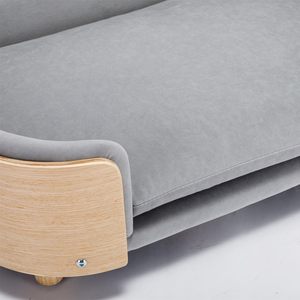 Bán Buôn Có Thể Tháo Rời Giường Vật Nuôi Thoáng Khí Chống-Scratch Dog Couch Với Gỗ Hiện Đại Thiết Kế - Product Image 4
