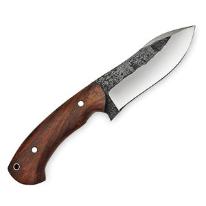 Cuchillo de Caza y Camping Multifuncional de Alta Calidad, Superventas, con Hoja Fija de Acero y Mango de Madera de Palisandro, con Funda - Product Image 2