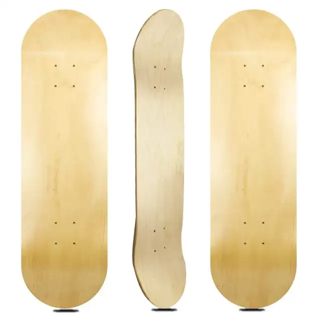 Lage Prijs Hout Kleur Blank Skateboard Met Aangepaste Grootte En Grafische