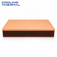 Pendingin Aluminium Kustom 100*50*15mm dengan Sirip Beralur Kepadatan Tinggi