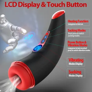 Simulatore di Sesso Orale Automatico - Masturbatore Interattivo AI con Riscaldamento e Suono, Giocattolo per Adulti Maschile per un'Esperienza Realistica - Product Image 4