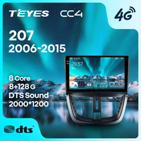 TEYES CC4 Para Peugeot 207 2006 - 2015 Radio CarPlay Multimedia Estéreo Car Play Android Auto 2DIN Autoradio