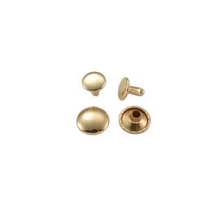 High quality magnetic snap pull ring double sided 4mm mushroom studded studs for leather craft rivet