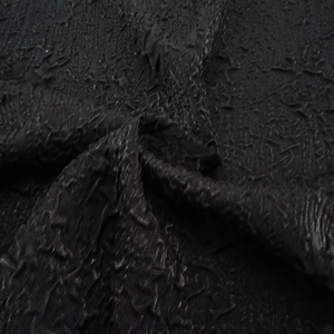 New Fashion 20D+26D*20D+26D <strong>Black</strong> Paris <strong>Velvet</strong> Foam Bubble Embossed Polyester Chiffon <strong>Fabric</strong> - Product Image 2