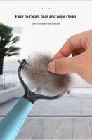 Peigne démêlant pour animaux en PP, grattoir pour poils longs, outil de toilettage pour l'élimination des poils clairsemés et en chute, lissage des poils