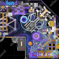 Équipements de terrain de jeux intérieur haut de gamme, centre de jeux interactifs personnalisés pour enfants, projets commerciaux pour centres commerciaux
