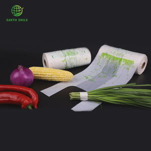 Tee-shirt pliable en plastique biodégradables, sac de courses en rouleau pour boulangers et entrepôts de ferme, vente en gros, - Product Image 6