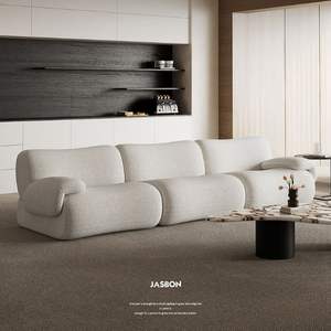 Canapé d'angle incurvé élégant de style nordique italien pour la maison ou la salle de sport Meubles de salon - Product Image 4