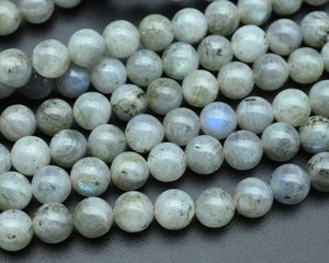 Perles de pierres précieuses rondes lisses en labradorite naturelle 4mm 6mm 8mm 10mm, perles en vrac pour la fabrication de bracelets, colliers et bijoux, vente en gros - Product Image 5