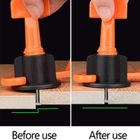 Système de nivellement de carreaux réutilisable Niveleur de carreaux à aiguille en T en acier inoxydable