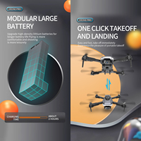 2023 Offre Spéciale 4K HD double caméra flux optique Drone Prosumer jouet avec évitement d'obstacles et batterie incluse