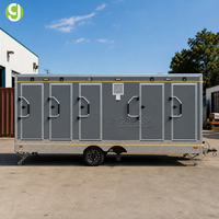 Toilettes mobiles Goeasy Stable, style salle de bain, remorque WC avec escalier d'accès pliable pour une entrée facile