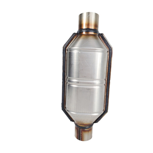 Konverter katalis Universal Oval, <span class=keywords><strong>2</strong></span> "/<span class=keywords><strong>2</strong></span>.25" /<span class=keywords><strong>2</strong></span>.5 "Inlet/Outlet baja tahan karat (sesuai EPA) - Product Image 3