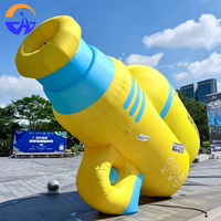 Modèle gonflable personnalisé en tissu Oxford avec ventilateur intégré, idéal pour la promotion publicitaire en été dans les centres commerciaux et les événements extérieurs