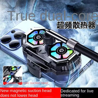 Refroidisseur de téléphone portable flexible et portable Leizun SL22 avec affichage numérique sur site, double turbine de réfrigération et fixation magnétique