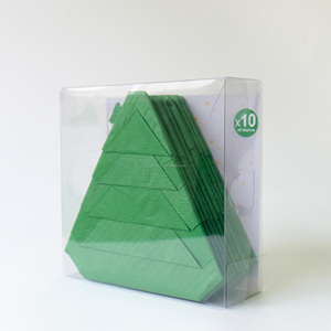 Santian papier 3 plis décoratif découpage debout T-Shirt forme <span class=keywords><strong>pré</strong></span>-plié serviettes de fête jetables imprimés Serviettes Style de sac - Product Image 6