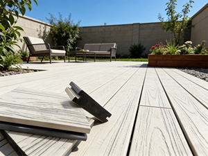 Revêtement de sol multicouche <span class=keywords><strong>en</strong></span> PVC contemporain, lisse, à clipser, écologique, antidérapant, ignifuge, imperméable, pour extérieur, jardin, <span class=keywords><strong>terrasse</strong></span> - Product Image 6