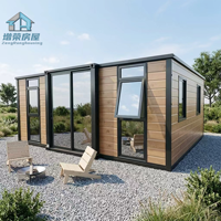 Maisons transportables de 20 pieds, unités d'habitation préfabriquées pour jardin, villas d'accueil, dortoirs, unités résidentielles temporaires