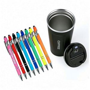 Nouveau design 2026 – Stylos à bille de luxe haut de gamme en métal avec logo, finition caoutchouc doux au toucher, idéal pour cadeaux promotionnels et entreprises (vente en gros) - Product Image 1