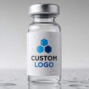 Biotech Style Custom Logo Self Adhesive Bottle <b>Labels</b> Suitable for Peptide Specimen Xilin Vial Batch Classification - Product Image 4