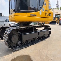 Excavatrice sur chenilles hydraulique d'occasion PC60 à vendre pour les petits entrepreneurs
