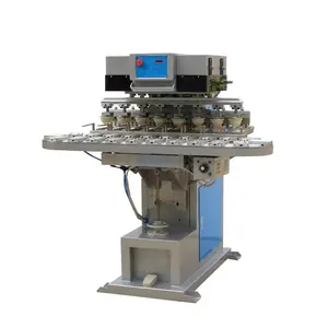 New Rotary Pad Printing Machine tampografia Pad Printers With Conveyor For Toy Cap Bottle