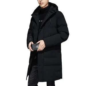 Winter keep warm man fashion down jacket high quality long hooded plus size coat