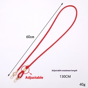 Elegante centoventi centimetri in pelle con gancio in metallo portachiavi portachiavi - Product Image 2
