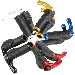 MTB Bike Grips Anti-Skid Ergonomic Bicycle Grips Bike <strong>Bar</strong> <strong>Ends</strong> Handlebars Rubber Push on Bicycle Parts Cycling Grips Multicolor - Product Image 1