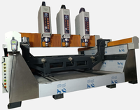 Machine de gravure sur pierre à trois têtes JK-9010, moteur 5,5 kW, longueur de coupe maximale 3200 mm, haute précision, garantie 3 ans