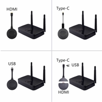 ODM1080P Adaptateur de dongle d'affichage HDMI sans fil USB-C émetteur et récepteur Extension sans fil HDMI depuis un ordinateur portable un smartphone