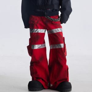 Pantalon Cargo Homme Ample et Robuste, Style Décontracté, Multi-Poches, Effet Vieilli, Idéal pour le Travail, la Protection Incendie et les Activités de Plein Air - Product Image 1