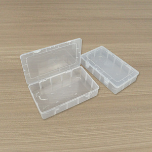 Transparent Plastic Storage <b>Box</b> Rectangle 27.6X16.5X5.6Cm Covered Jewelry Hardware Tool Organizer - Product Image 1