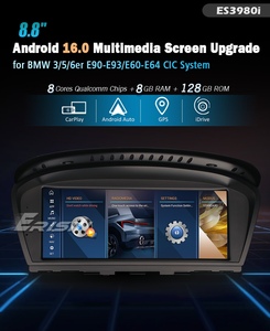 Estéreo para Auto Android 16 de 8.8 Pulgadas para <span class=keywords><strong>BMW</strong></span> E90 E91 E92 E93 <span class=keywords><strong>E60</strong></span> E61 E63 CIC, CarPlay Inalámbrico, Android Auto, GPS, DSP, Stock en la UE, Envío Gratis - Product Image 2