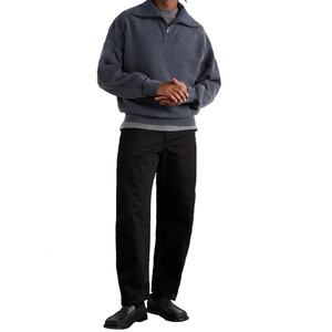 Sudadera Unisex de Algodón Estilo Urbano Retro Deportivo con Media Cremallera, Corte Holgado y Efecto Lavado - Product Image 2