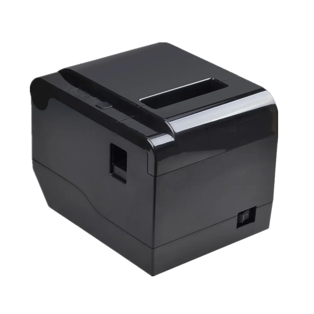 POS 80mm Barcode Thermal Label Receipt Printer Low Noise High Speed Printing Support Multiple Paper Sizes