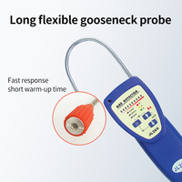 Détecteur de fuite de gaz méthane CH4 portable WGSensor JL269, certifié CE, col de cygne ABS, temps de réponse 5s, autonomie 8h, bleu - Vente chaude