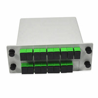 48 Core FTTH kotak tahan air SC UPC APC dengan 2 buah 1X16 PLC pemisah serat optik (dengan pemisah 1X32)