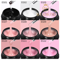 Gel de construction WEKIKOU pour ongles, extension d'ongles 10 en 1, gel dur pour sculpture, pour débutants et professionnels, durcissement par lampe UV et LED