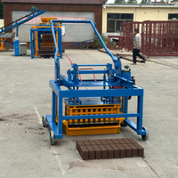 Machine mobile de fabrication de blocs creux QMY4-45 400x200x200 pour briques en ciment et béton à faible investissement
