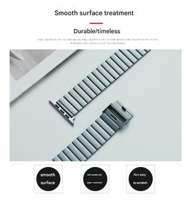 Correas de reloj transpirables, pulsera para <span class=keywords><strong>Apple</strong></span> <span class=keywords><strong>Watch</strong></span> Ultra 2 Band 49mm 45mm <span class=keywords><strong>44mm</strong></span>, brazalete, correa de reloj inteligente, dijes de acero inoxidable - Product Image 3